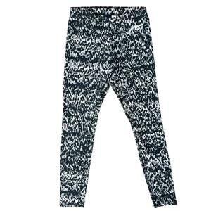 Nike Black Gray White Mottled Print Camouflage Soft Pull On Leggings size M